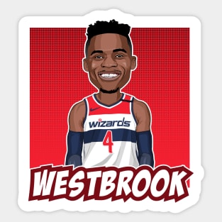 Russell Westbrook Cartoon Artwork Sticker